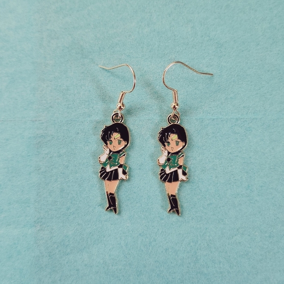 🔮3/$15 Ami Mizuno Sailor Mercury Earrings - Picture 1 of 4